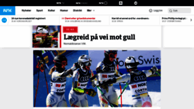 What Nrk.no website looked like in 2021 (3 years ago)