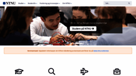 What Ntnu.no website looked like in 2021 (4 years ago)