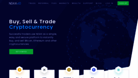 What Ndax.io website looked like in 2021 (5 years ago)