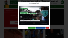 What Ncdc.gov.ng website looked like in 2021 (3 years ago)