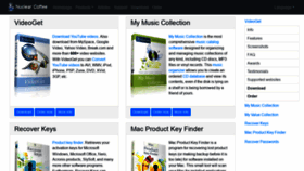What Nuclear.coffee website looked like in 2021 (4 years ago)