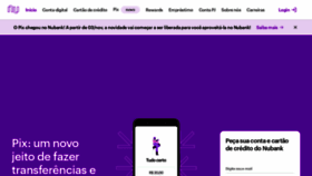 What Nubank.com.br website looked like in 2021 (3 years ago)