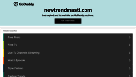 What Newtrendmasti.com website looked like in 2021 (3 years ago)