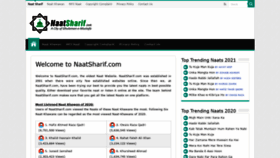 What Naatsharif.com website looked like in 2021 (3 years ago)