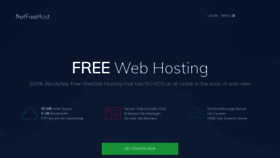 What Netfreehost.com website looked like in 2021 (3 years ago)