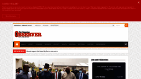 What Nigerianobservernews.com website looked like in 2021 (3 years ago)