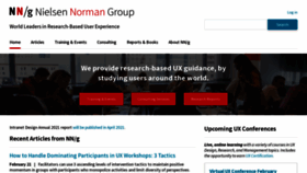 What Nngroup.com website looked like in 2021 (3 years ago)