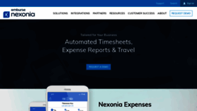 What Nexonia.com website looked like in 2021 (3 years ago)