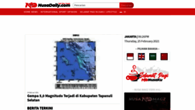 What Nusadaily.com website looked like in 2021 (3 years ago)