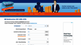 What Nettolohn.de website looked like in 2021 (3 years ago)