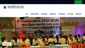 What Nitsri.ac.in website looked like in 2021 (3 years ago)