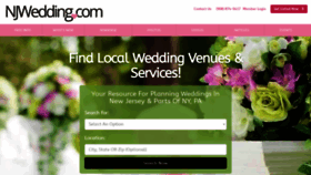 What Njwedding.com website looked like in 2021 (3 years ago)