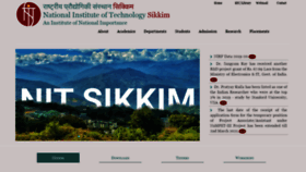 What Nitsikkim.ac.in website looked like in 2021 (3 years ago)