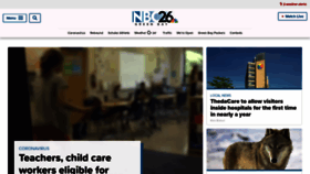 What Nbc26.com website looked like in 2021 (3 years ago)