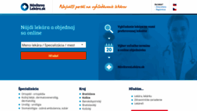 What Navstevalekara.sk website looked like in 2021 (3 years ago)