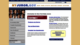 What Nyjuror.gov website looked like in 2021 (3 years ago)