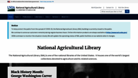 What Nal.usda.gov website looked like in 2021 (3 years ago)