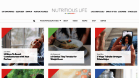 What Nutritiouslife.com website looked like in 2021 (3 years ago)