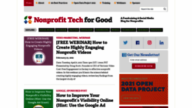 What Nptechforgood.com website looked like in 2021 (3 years ago)