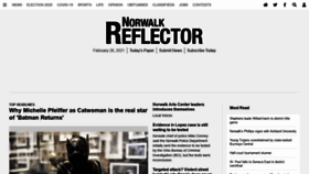 What Norwalkreflector.com website looked like in 2021 (3 years ago)
