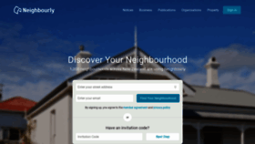 What Neighbourly.co.nz website looked like in 2021 (3 years ago)