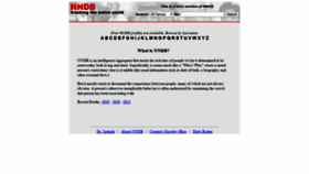 What Nndb.com website looked like in 2021 (3 years ago)