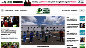 What Nigeriahealthwatch.com website looked like in 2021 (3 years ago)