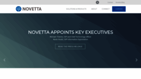 What Novetta.com website looked like in 2021 (3 years ago)