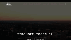 What Nashvillechamber.com website looked like in 2021 (3 years ago)