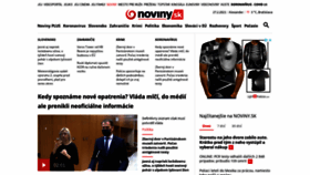 What Noviny.sk website looked like in 2021 (3 years ago)