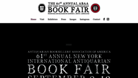 What Nyantiquarianbookfair.com website looked like in 2021 (3 years ago)