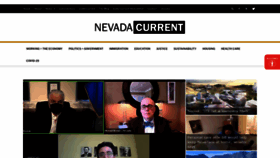 What Nevadacurrent.com website looked like in 2021 (3 years ago)