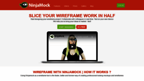 What Ninjamock.com website looked like in 2021 (3 years ago)