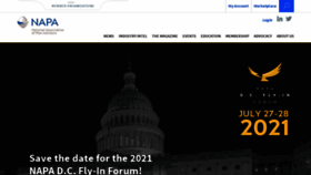 What Napa-net.org website looked like in 2021 (3 years ago)