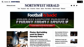 What Nwherald.com website looked like in 2021 (3 years ago)