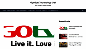 What Ngtechgist.com website looked like in 2021 (3 years ago)