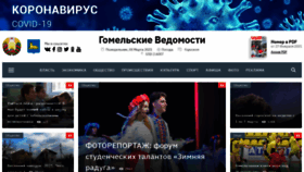 What Newsgomel.by website looked like in 2021 (3 years ago)