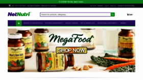What Netnutri.com website looked like in 2021 (3 years ago)