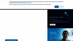What Nureva.com website looked like in 2021 (3 years ago)