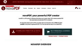 What Novapdf.com website looked like in 2021 (3 years ago)