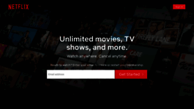 What Netflix.io website looked like in 2021 (3 years ago)