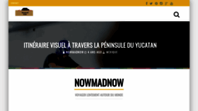 What Nowmadnow.com website looked like in 2021 (3 years ago)