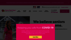 What Nursenextdoor.com website looked like in 2021 (3 years ago)