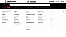 What Notino.at website looked like in 2021 (3 years ago)