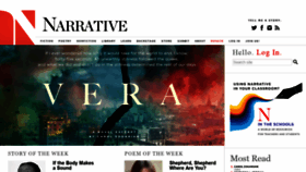 What Narrativemagazine.com website looked like in 2021 (3 years ago)
