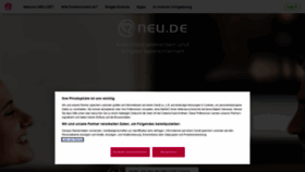 What Neu.de website looked like in 2021 (3 years ago)