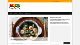 What Noobcook.com website looked like in 2021 (3 years ago)