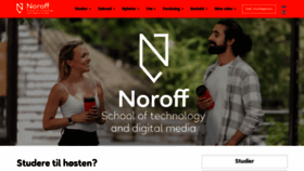 What Noroff.no website looked like in 2021 (3 years ago)