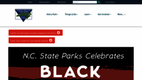What Ncparks.gov website looked like in 2021 (3 years ago)