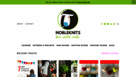 What Nobleknits.com website looked like in 2021 (3 years ago)